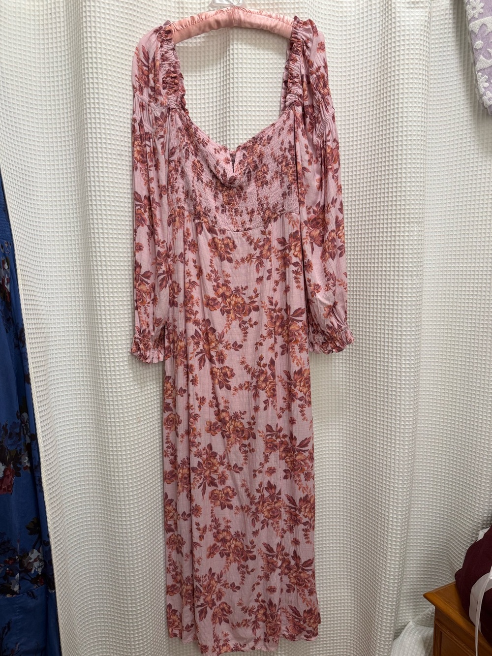 Free People Jaymes Pink Floral Maxi Dress - size XL - Picture 3 of 11
